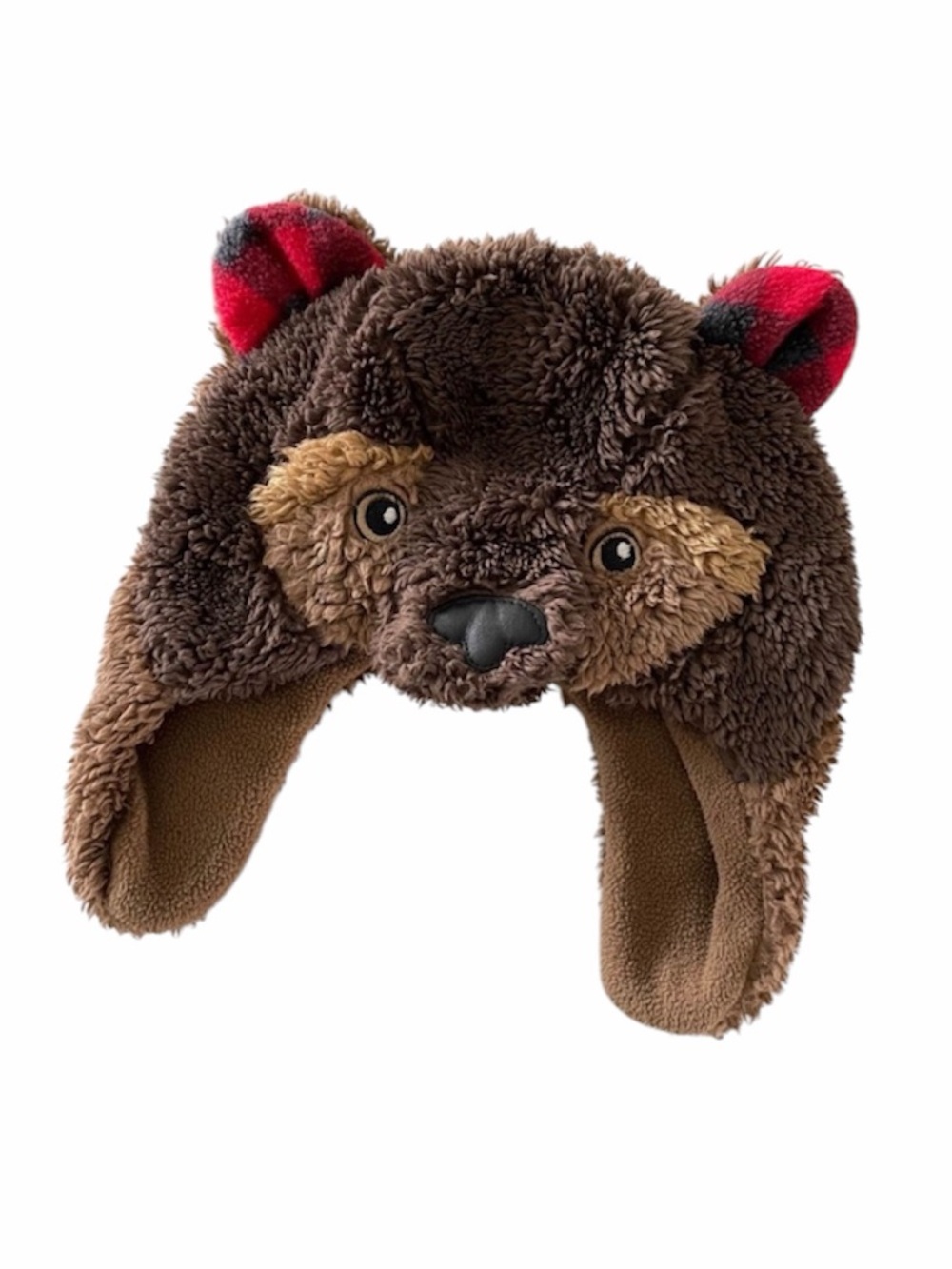 Baby Gap Brown Teddy Bear Trapper Hat size medium/large
